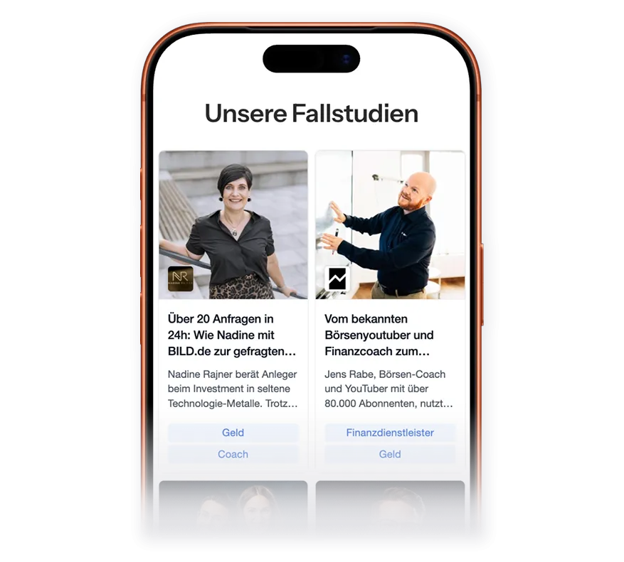Fallstudien direkt auf der eigenen Website präsentieren