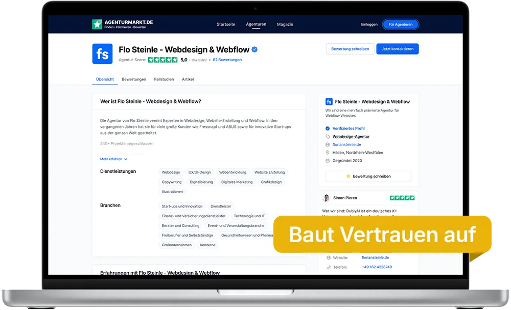 Fallstudien direkt auf der eigenen Website präsentieren