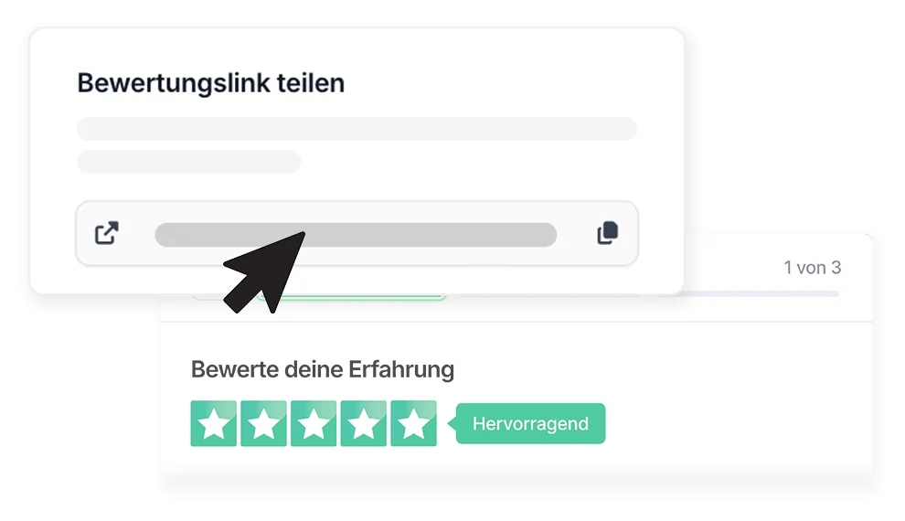 Kundenbewertungen sammeln – Bewertungsformular Ansicht